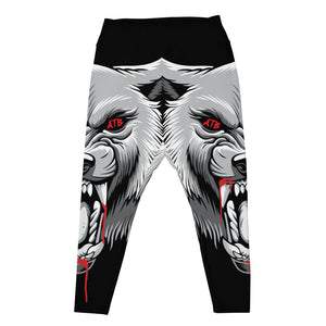 ATB Wolf Women's All-Over Print Plus Size Leggings