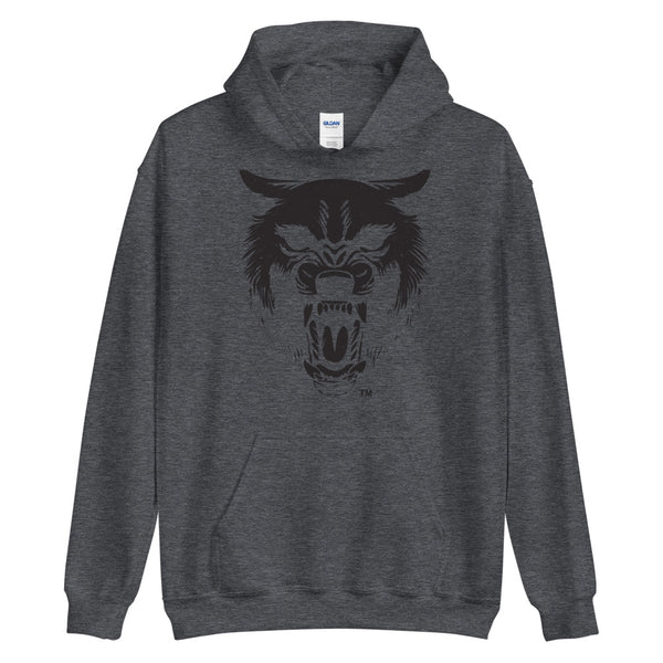 Solo Trace Wolf Screen Print Unisex Hoodie