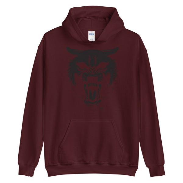Solo Trace Wolf Screen Print Unisex Hoodie