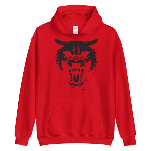 Solo Trace Wolf Screen Print Unisex Hoodie