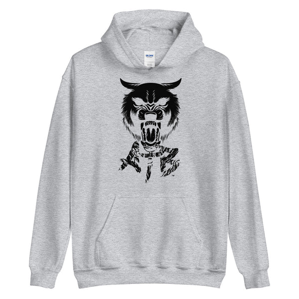 ATB Trace Wolf Screen Print Unisex Hoodie