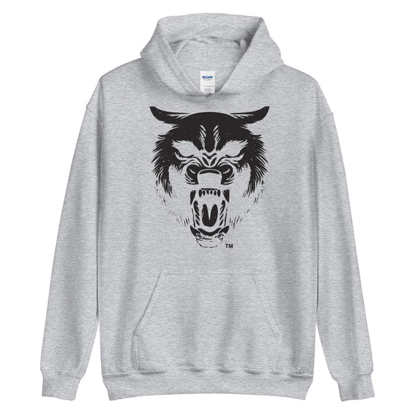 Solo Trace Wolf Screen Print Unisex Hoodie